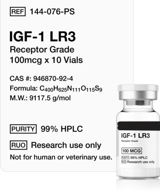 IGF-1 LR3 (Receptor Grade) 100mcg x 10 Vials